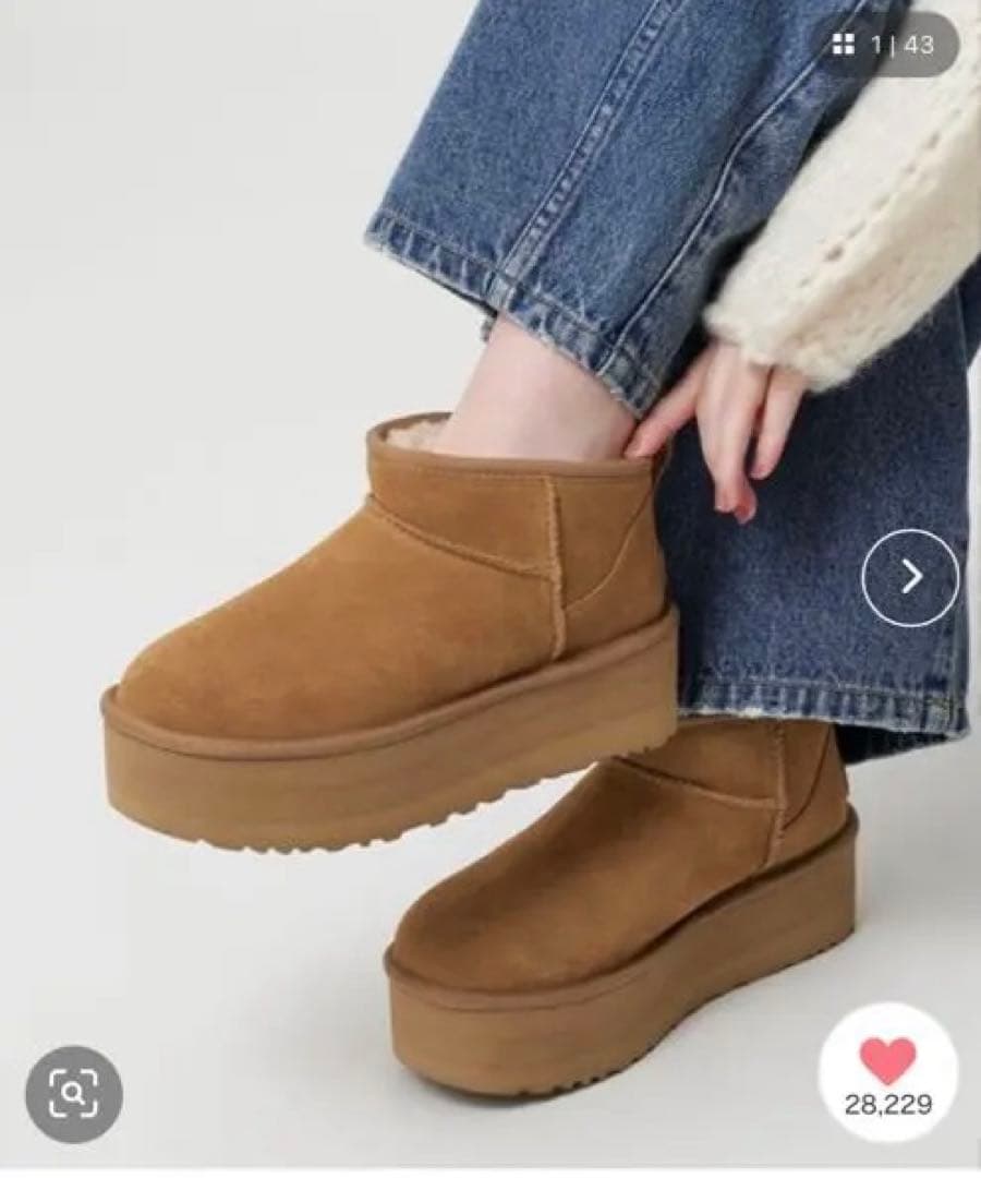 靴 UGG ULTRA MINI PLATFORM 25cm