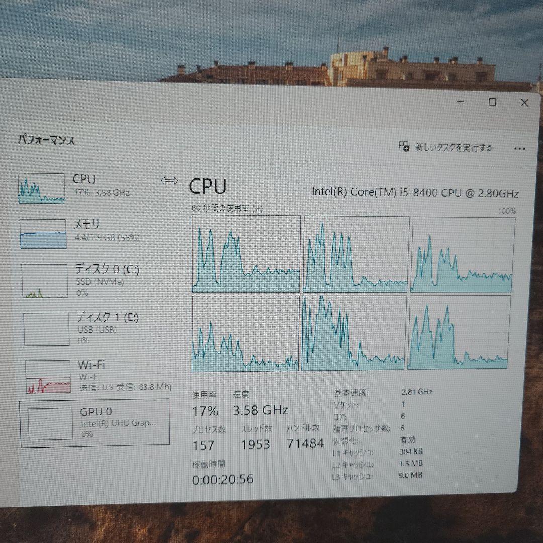 Windowsデスクトップ Lenovo ThinkCentre M720s Core i5 8400
