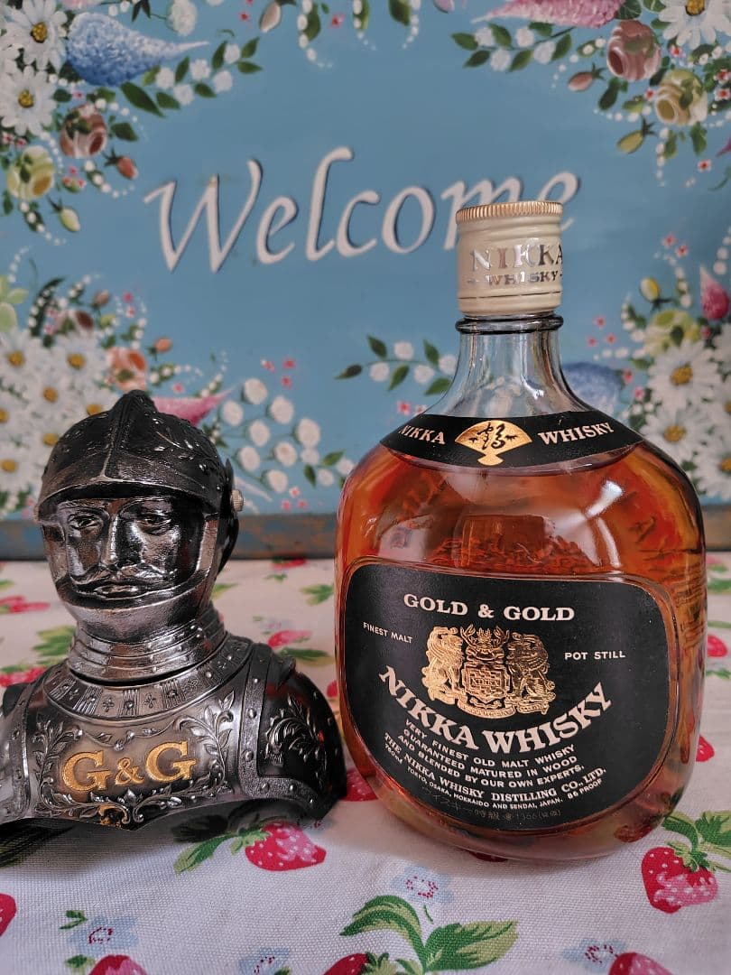 【未開封】ニッカウヰスキー G&G　白瓶　西洋騎士　終売品　760ml カブト