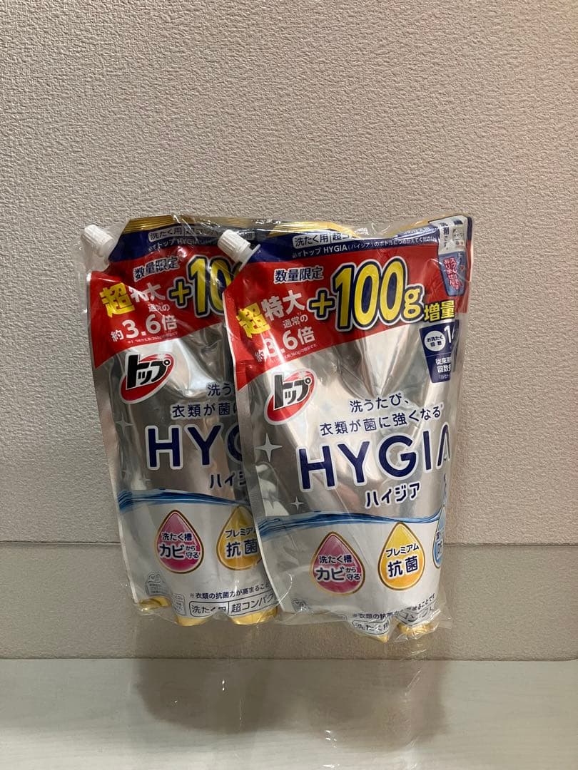 やーHYGIA 詰め替え用液体洗剤 3.6倍×6個