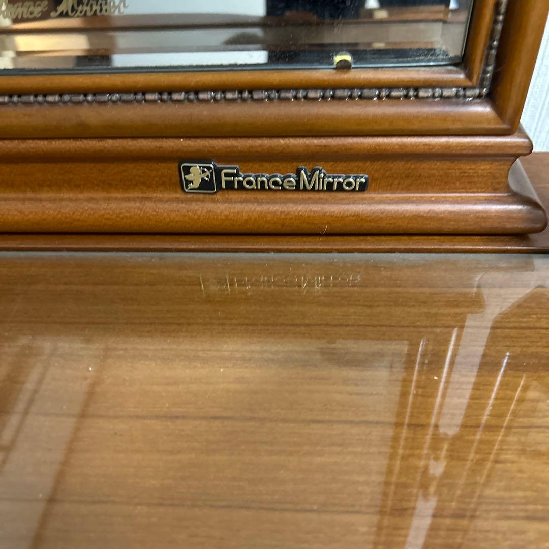 フランスミラー　France mirror 三面鏡　 椅子は別売です。