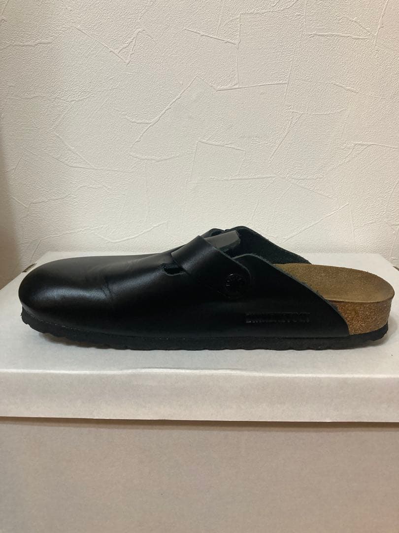 BIRKENSTOCK ボストン レザー　ブラック　　38(24.5cm)