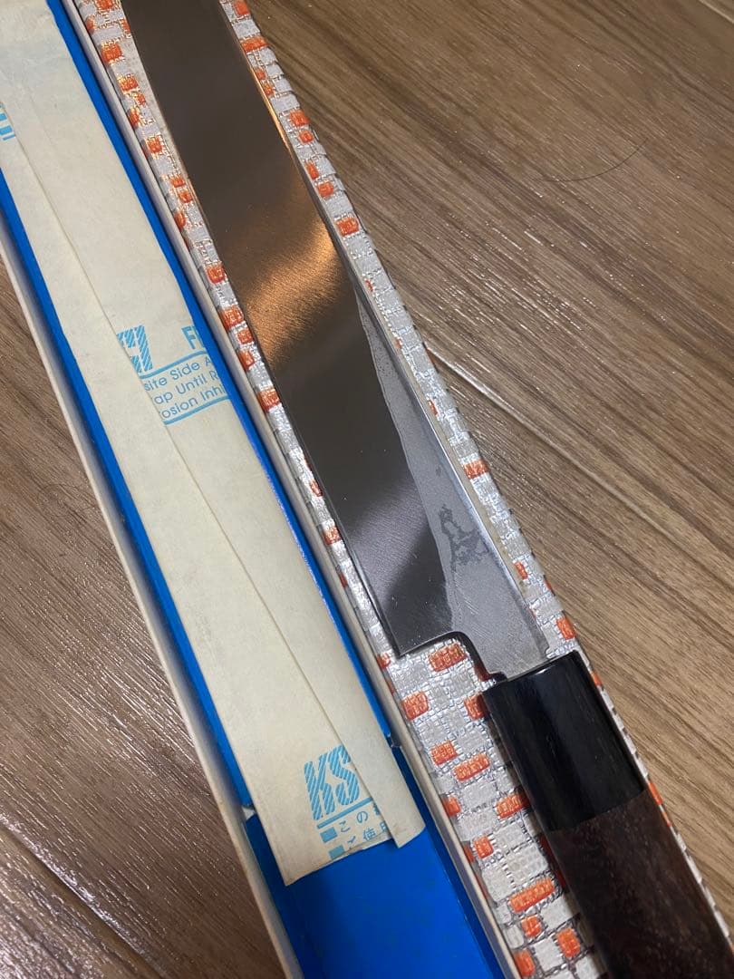 堺金重作　先丸　包丁　ダマスカス　8寸
