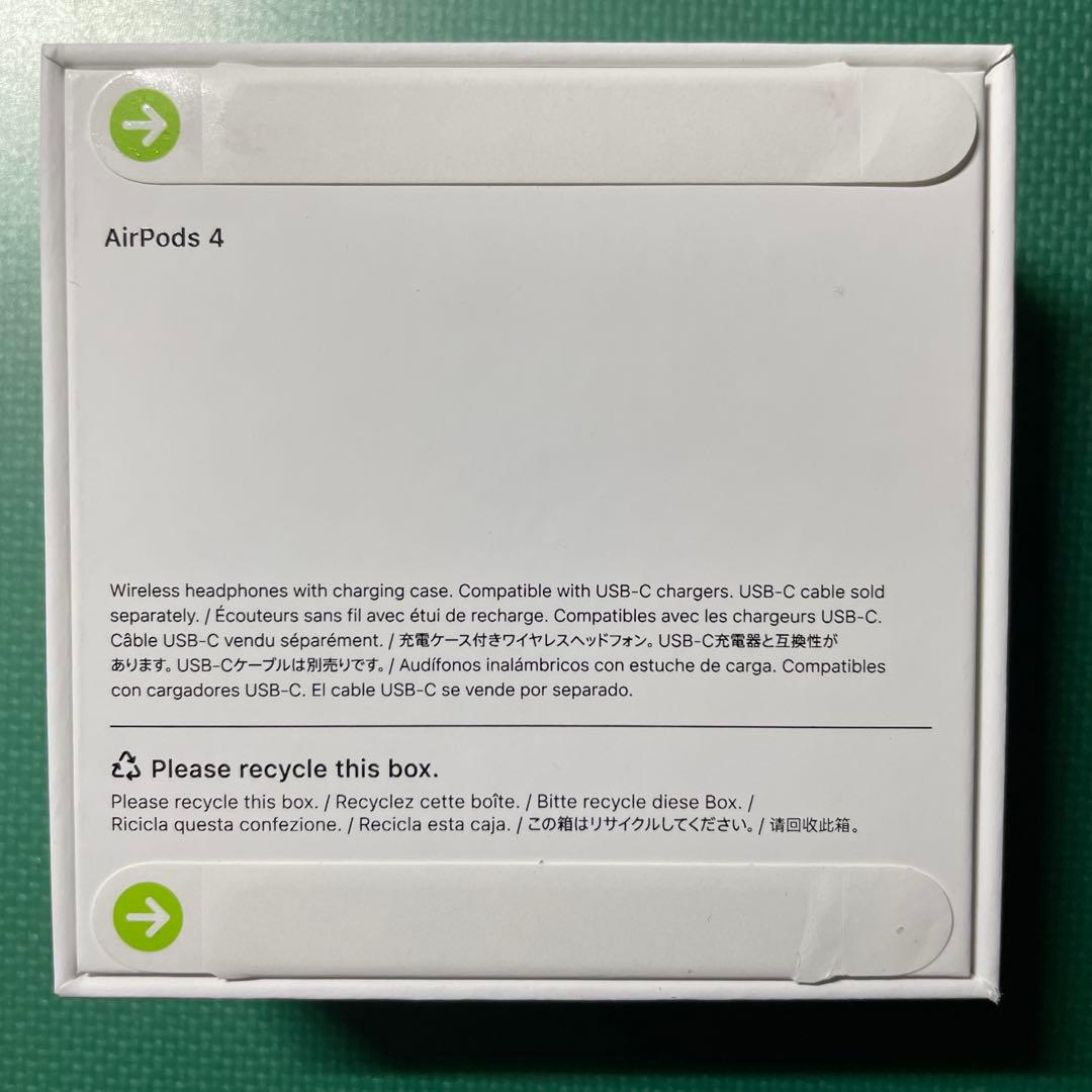 【新品】Apple AirPods 4 本体