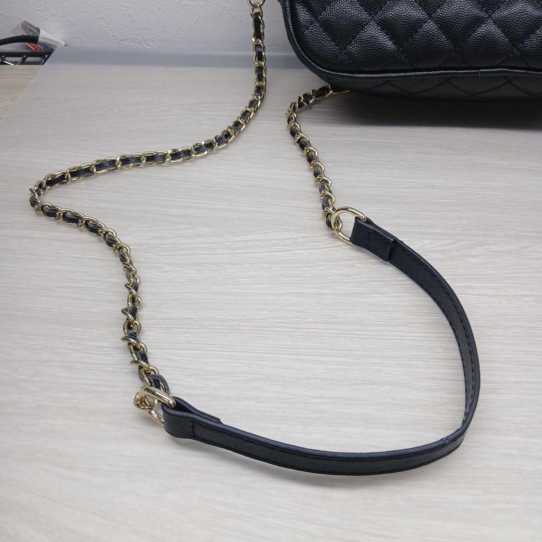 平行輸入　CHANEL ブラック キルティング ショルダーバッグ