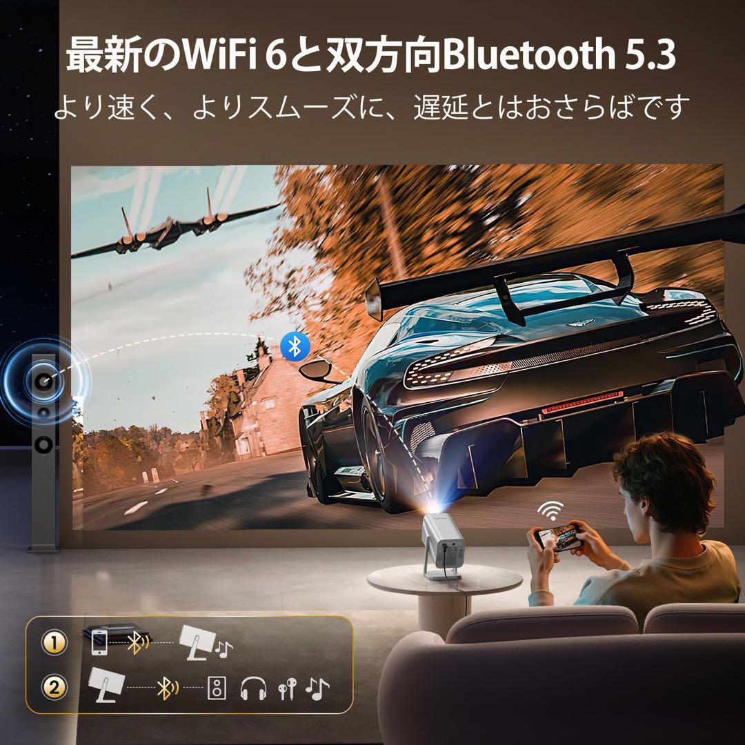 Netflix公式認証　DoIby対応　4K ホームプロジェクター AI自動