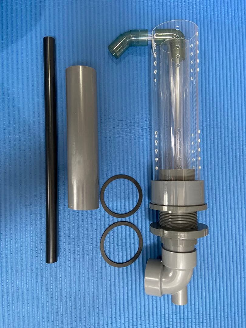 【引き取り限定】オーバーフロー3重管ガラス水槽　60㌢×奥行20㌢×高さ30㌢