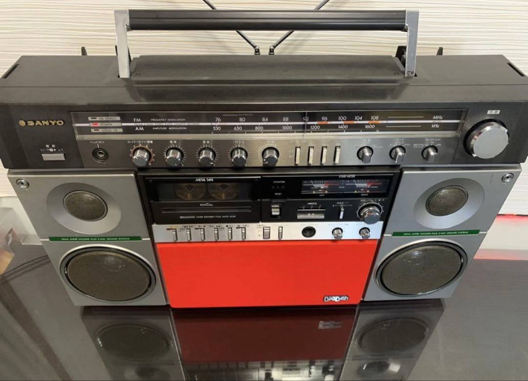 美品！SANYO サンヨー MR-X20 AM FM カセットデッキラジカセ