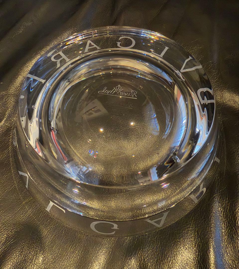 希少BVLGARI ローゼンタール クリスタル アッシュトレイ 専用箱20cm