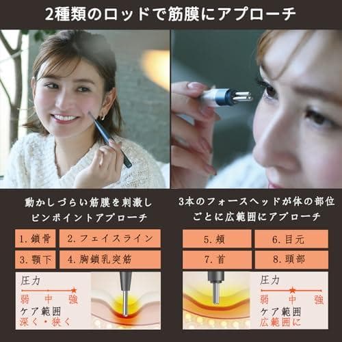 フェイス ツボ押し棒 バネ式 美顔器 コリほぐし 筋膜リリース フェイスラインb