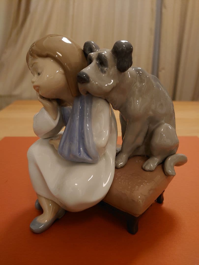 【極美品 無欠損 絶版】リヤドロ LLADRO 5706『今日は遊べない』