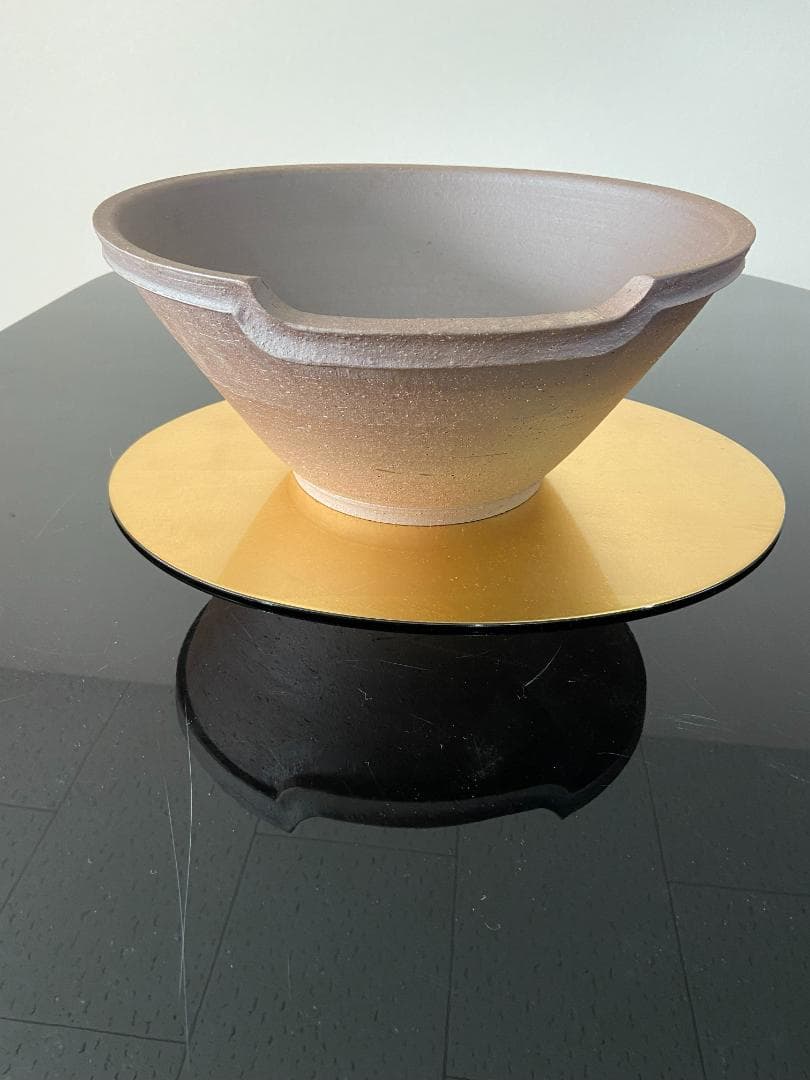 瓶懸 火鉢　井上春峰 作 茶道具　土風炉（美品)フトン付き