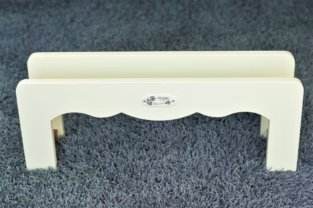 希少　マニー ステンシルローズ　スリッパラック　木製　インテリア　日本製　新品