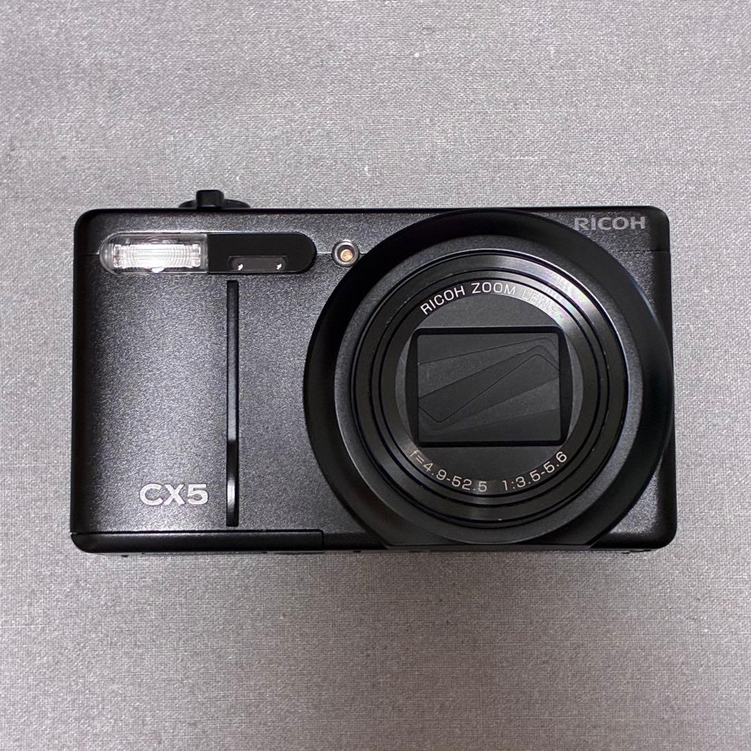 RICOH CX5 リコー デジカメ オールド コンデジ ブラック SDカード付