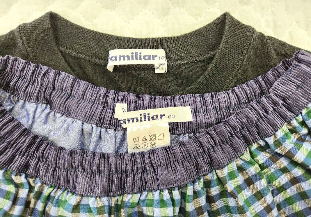 Familiar　Tシャツ&スカート　2点セット　100　美品
