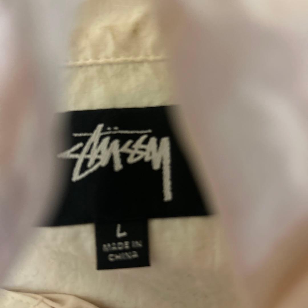 Stüssy ホワイト フード付きジャケット