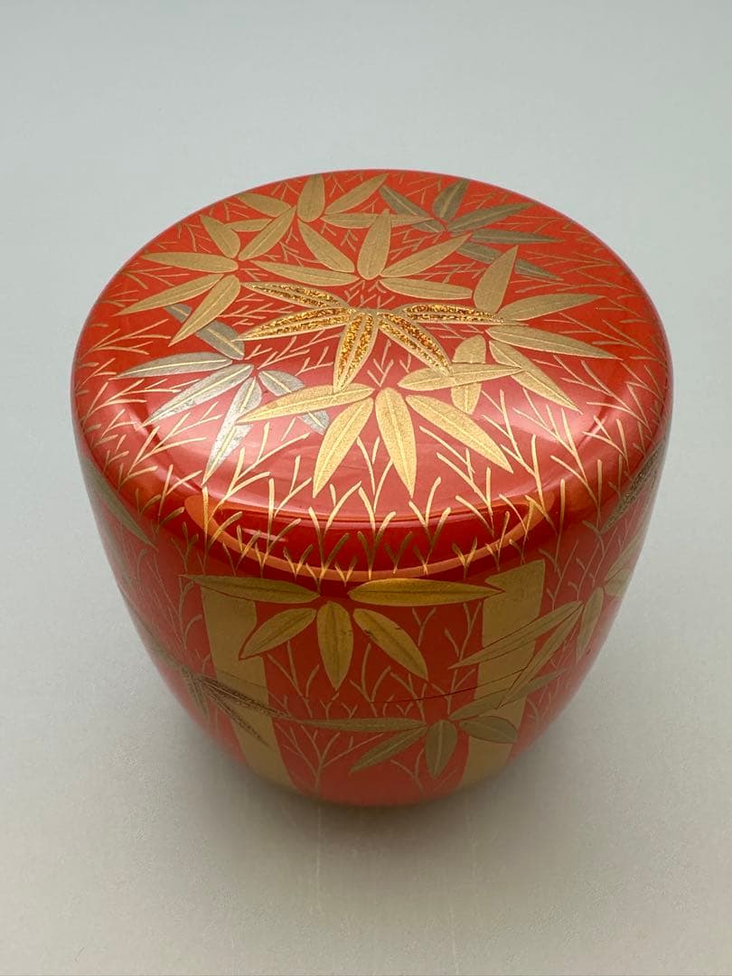 茶道具　棗　中村宗悦　竹林蒔絵