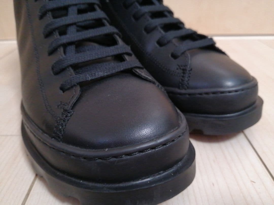 美品 Camperブルートゥス アンクルブーツ ブラック 37