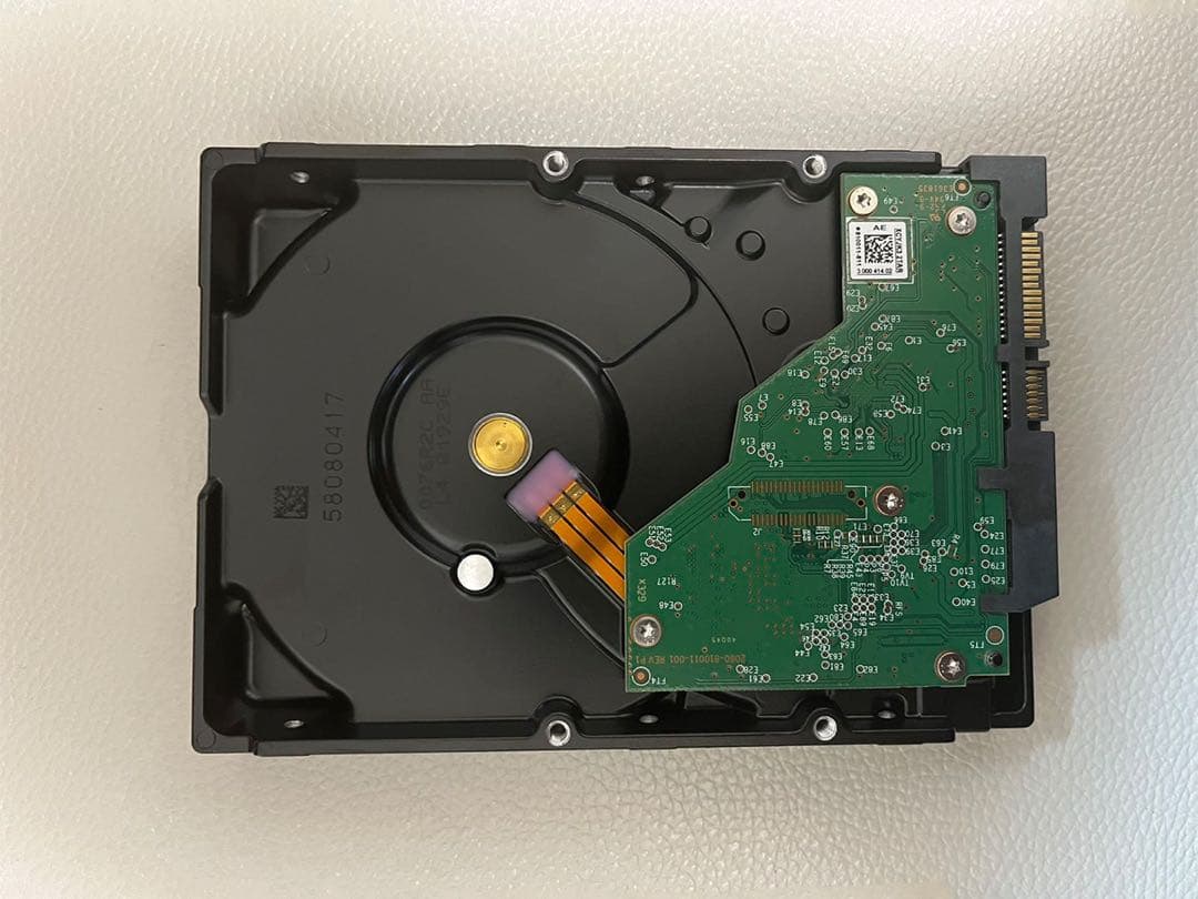 WD60EZAZ WD Blue 6TB HDD 10,943時間使用