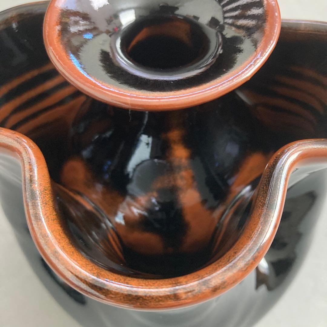 天目 花入 花瓶 花器 共箱