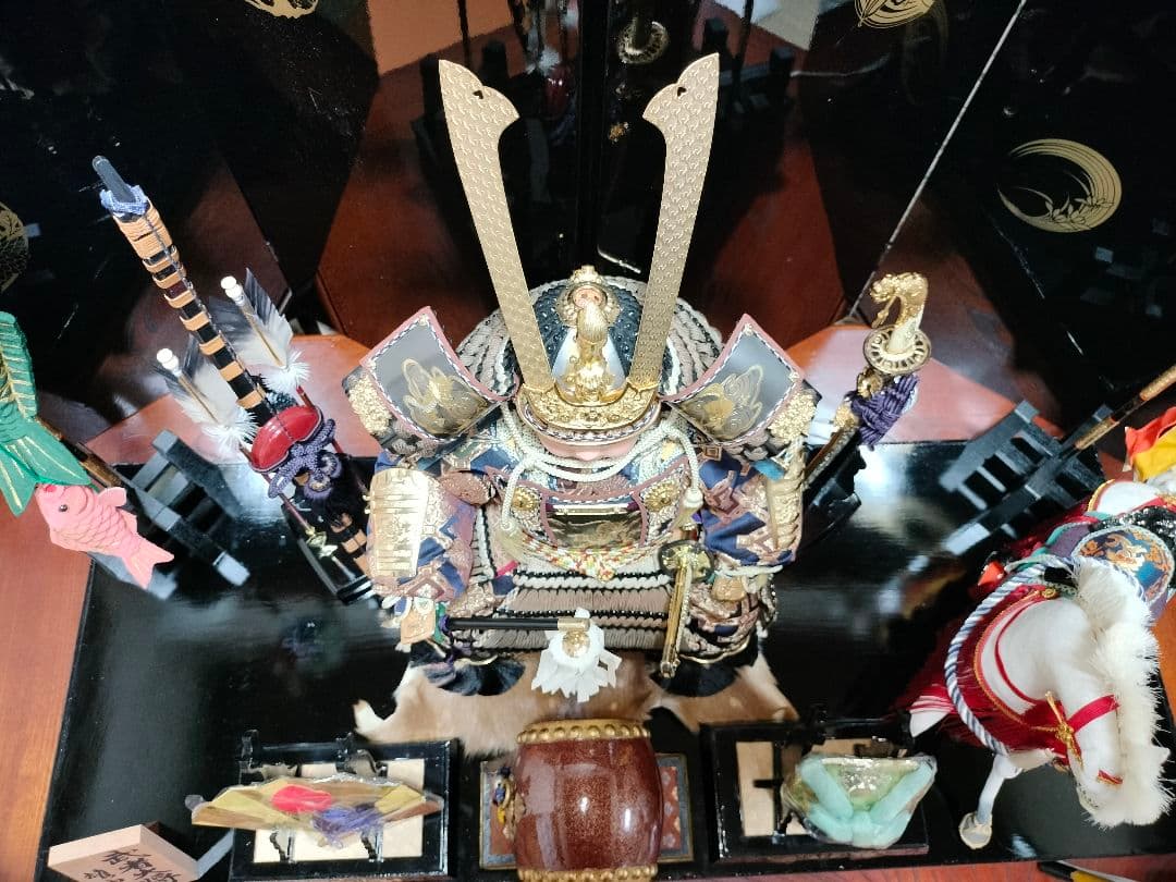 【豪華】武者大将 12号 金箔 24kGP 五月人形 雛祭り セット