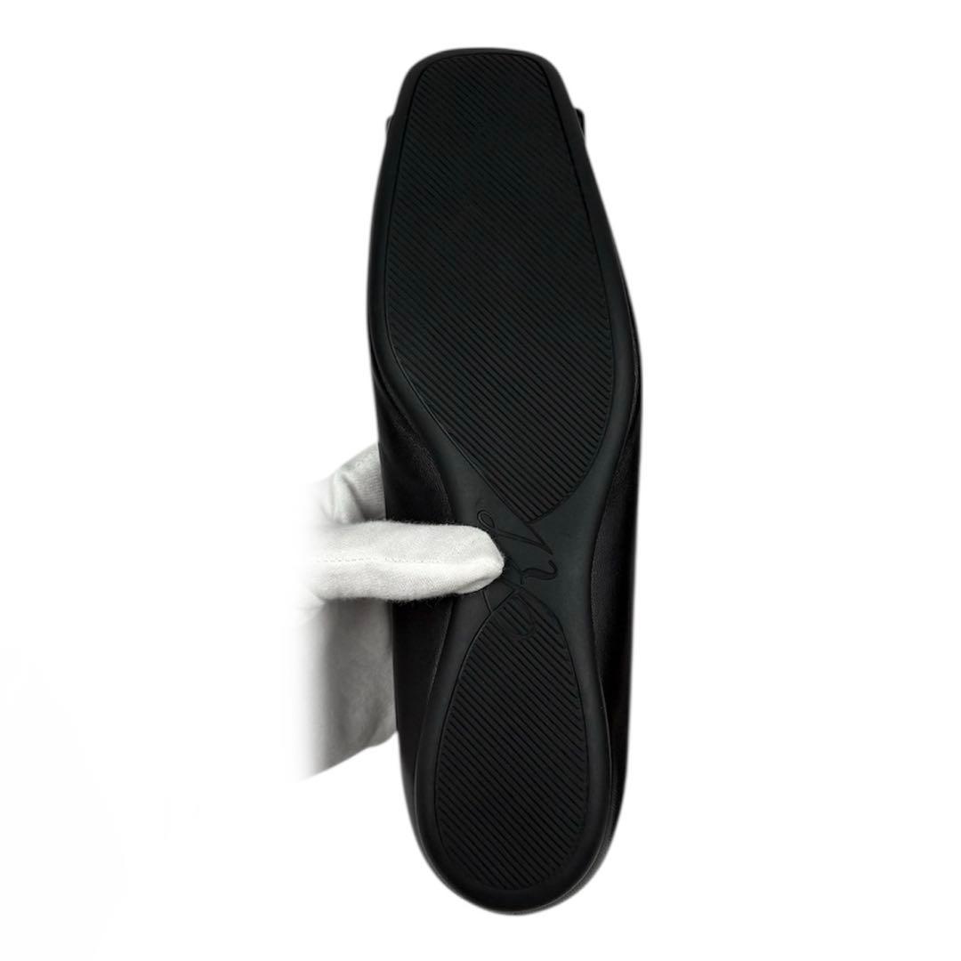 【ほぼ未使用】ロジェヴィヴィエ　フラットパンプス　バックル　黒　24cm
