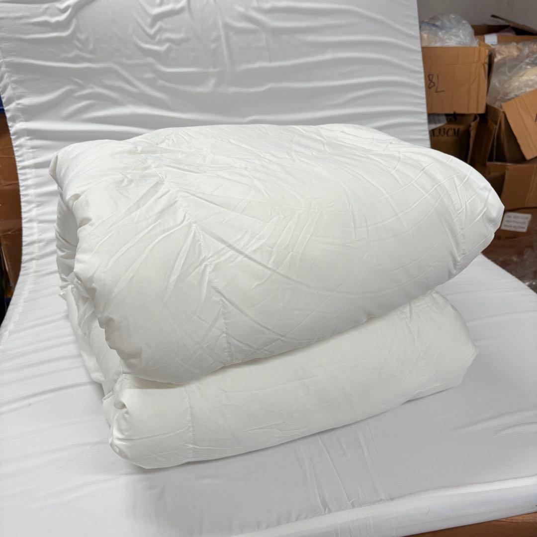 19開封済み　羽毛布団　150x210cm シングル　掛け布団　100％羽毛