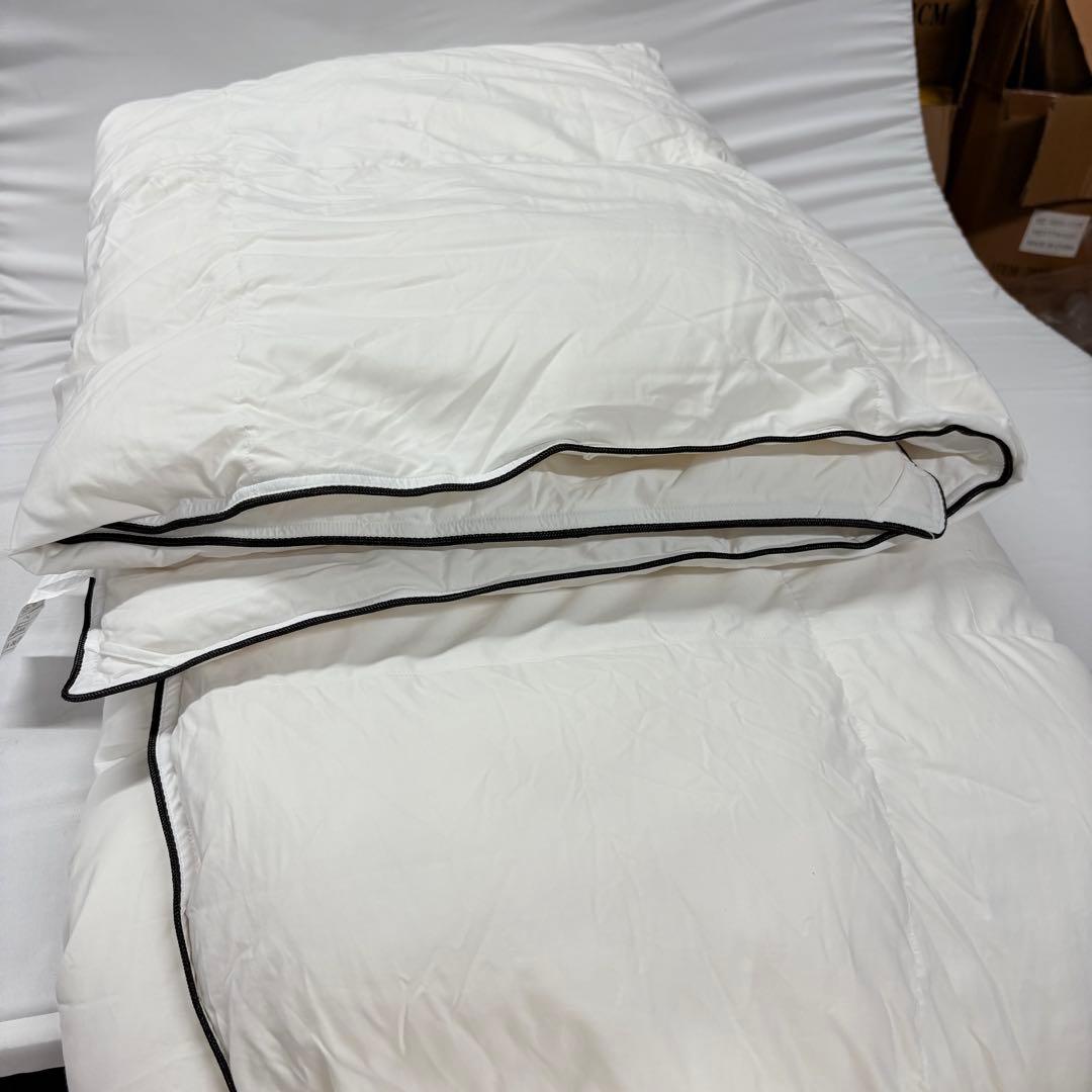 19開封済み　羽毛布団　150x210cm シングル　掛け布団　100％羽毛