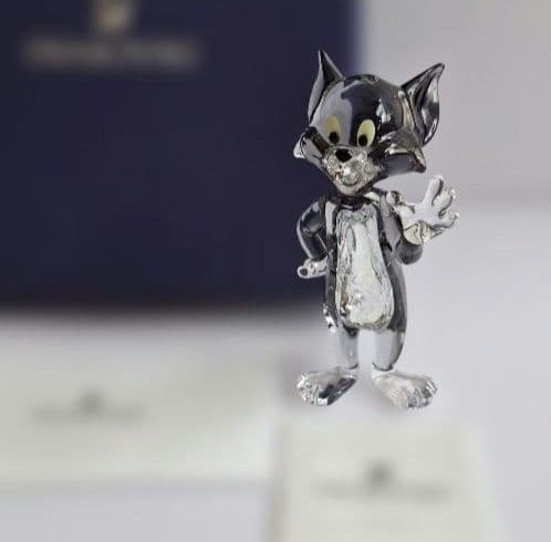 【極美品】SWAROVSKI　スワロフスキー　トムとジェリー　トム　置物