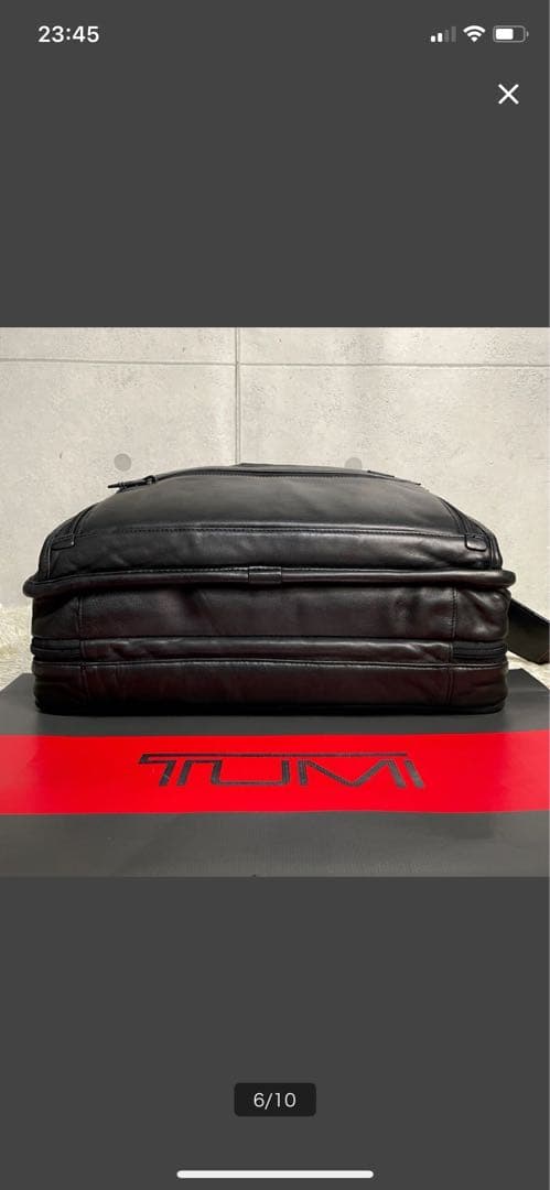 TUMI ビジネスバッグ ブラック ナパレザー