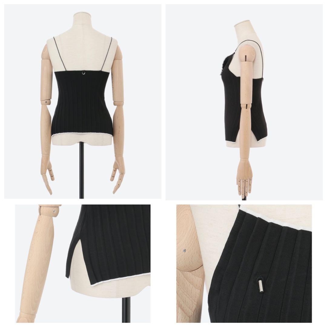 新品 JACQUEMUS ジャックムス ニット キャミソール ブラック 36