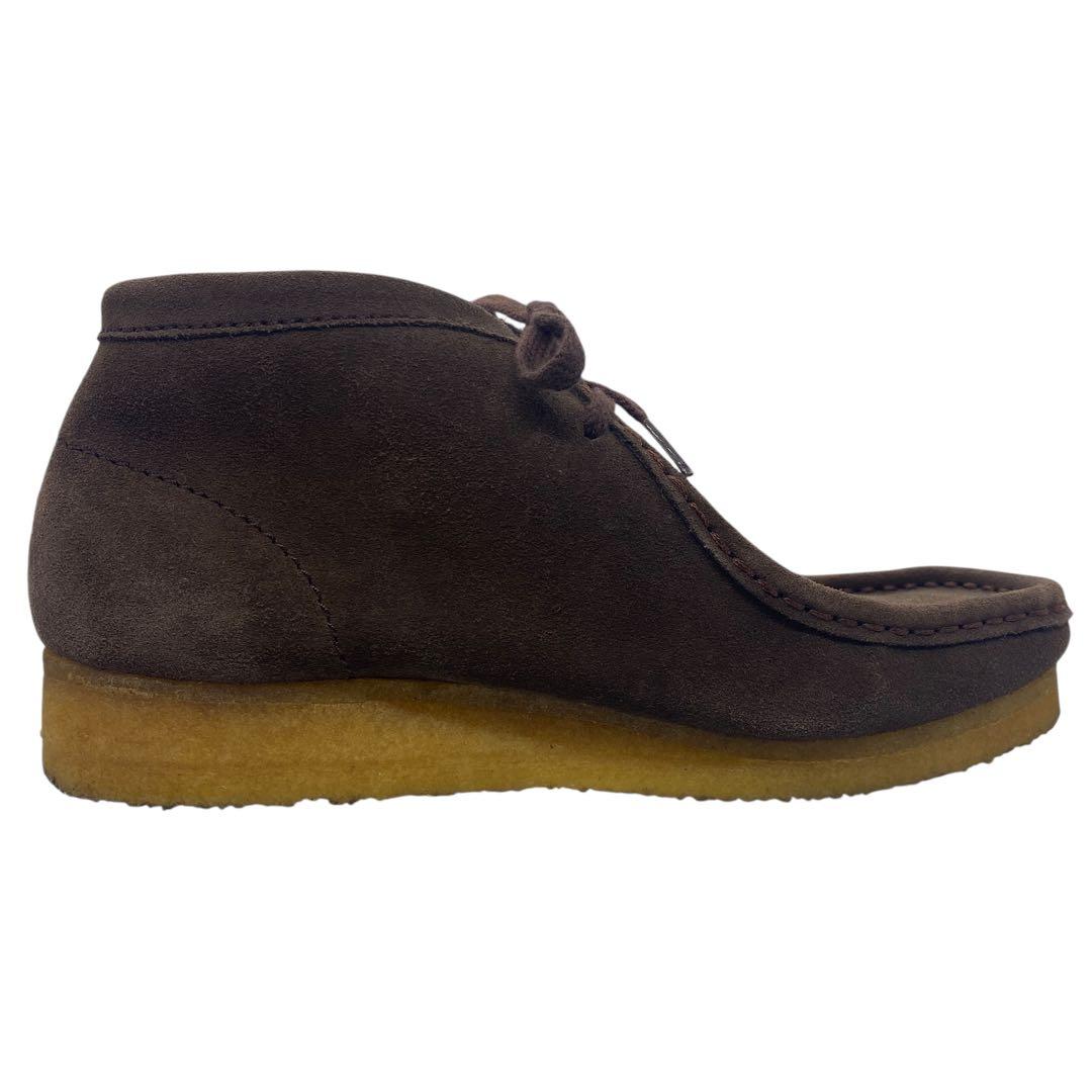 【極美品】 CLARKS クラークス　25cm ワラビー モカシン スエード 茶
