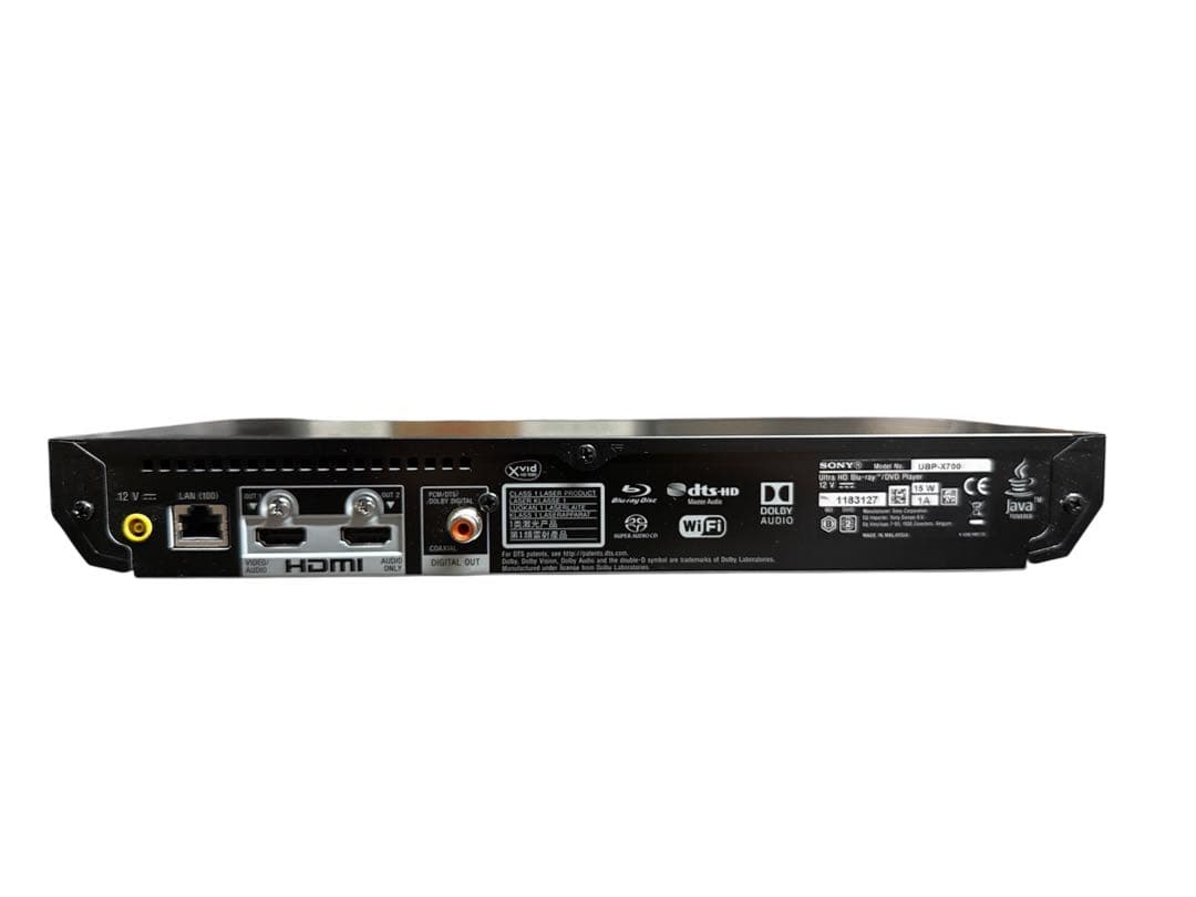 ソニー ブルーレイプレーヤー UBP-X700 Ultra HDブルーレイ対応