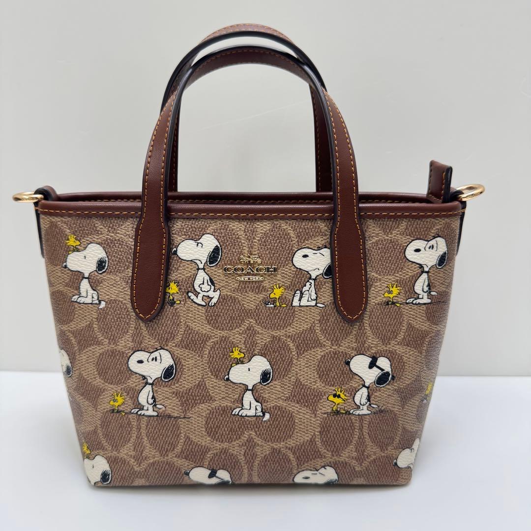 COACH コーチ スヌーピー コラボ2WAYトートCBS83