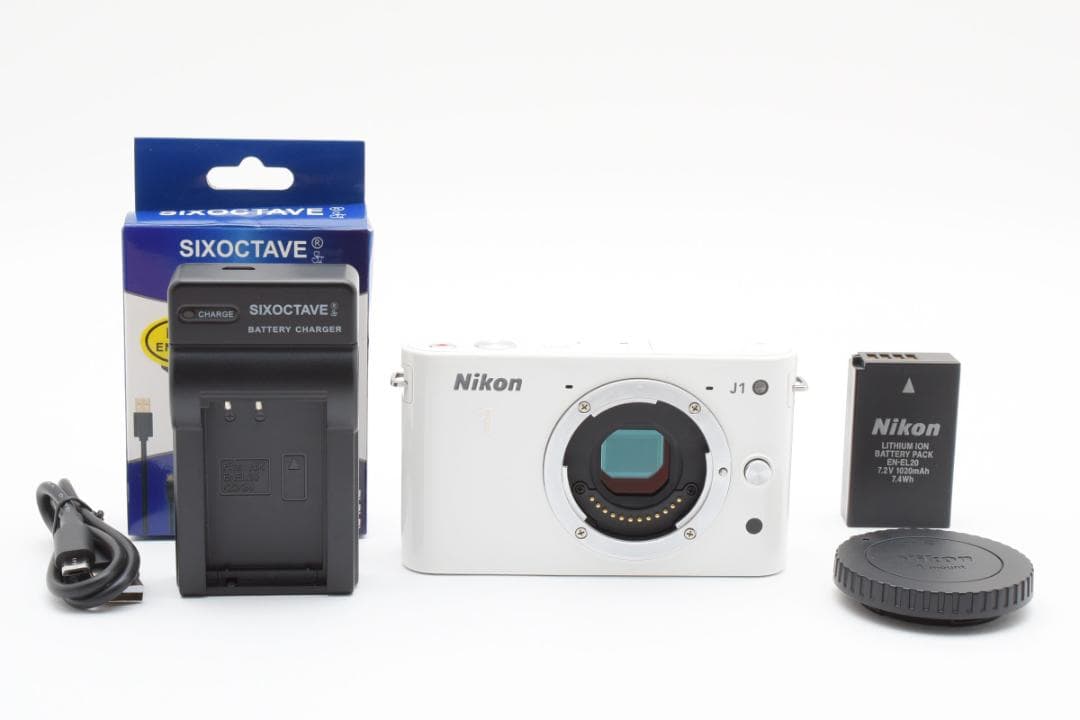 超美品 ニコン Nikon J1 ホワイト ショット数 2,258枚 M807