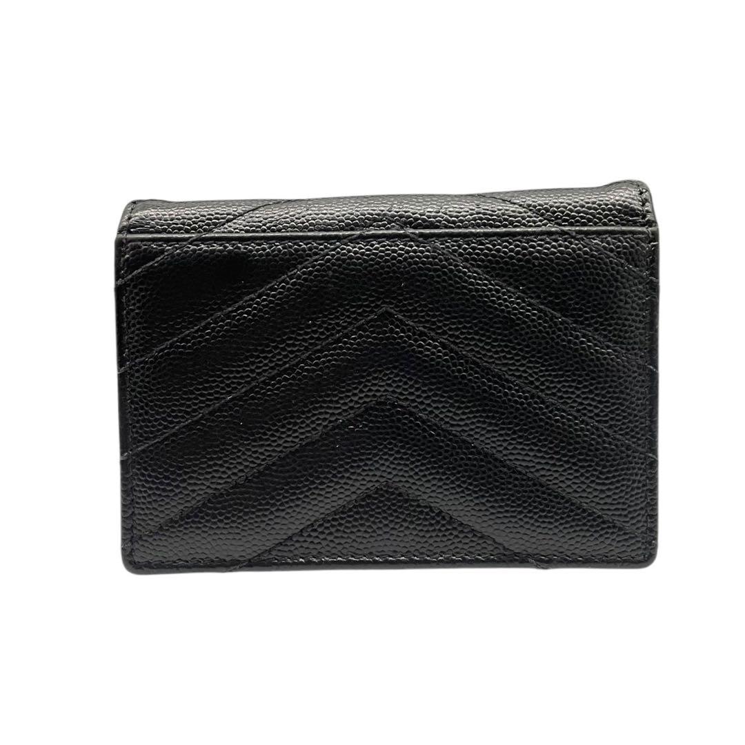 極美品✨サンローラン カードケース YSL カサンドラ キャビアスキン 黒