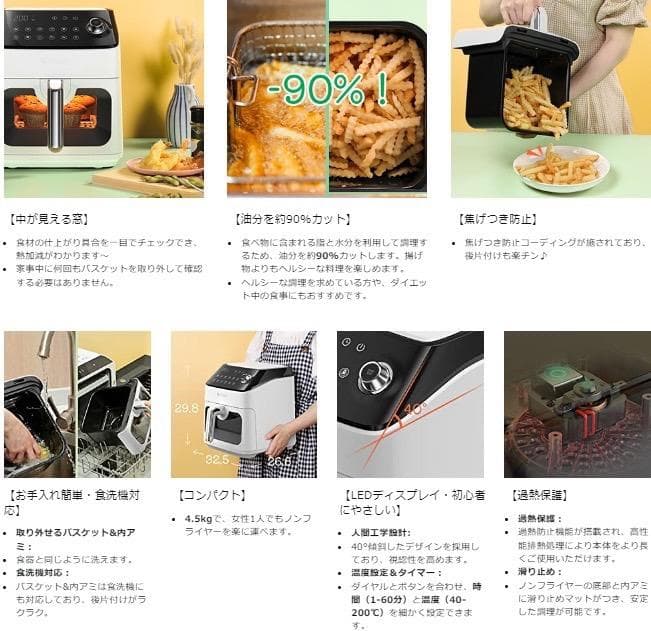 油なしでポテトもから揚げもカリッカリ＆ジューシーで旨味が濃縮♪❤ノンフライヤー