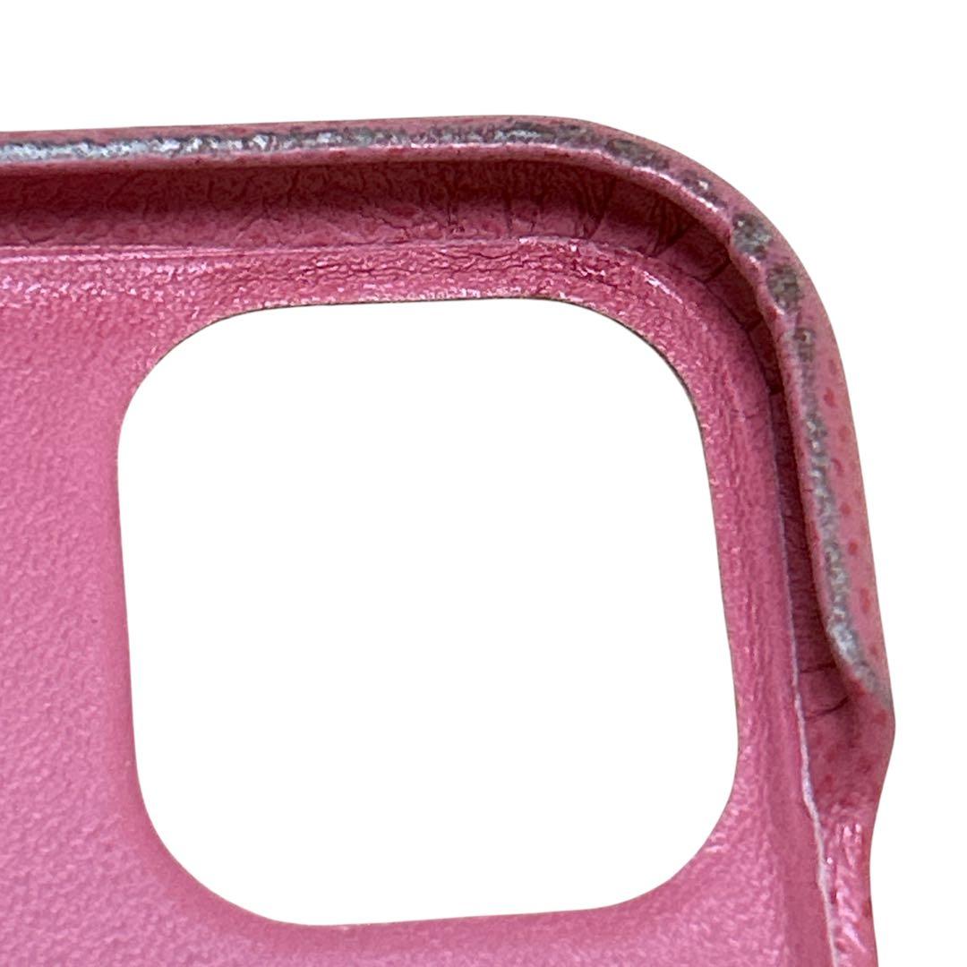 CHANEL マトラッセ　キャビアスキン　iPhone11ケース ピンク