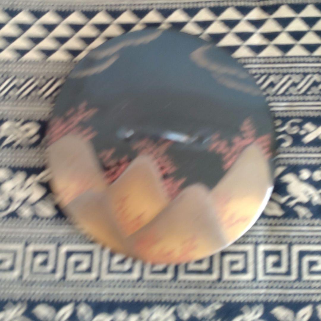茶器　茶道具　鉄瓶　平丸型アラレ　日本製　漆蓋付き　伝統工芸