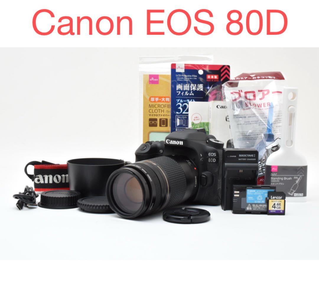 デジタル一眼レフカメラCanon EOS 80D望遠レンズセット