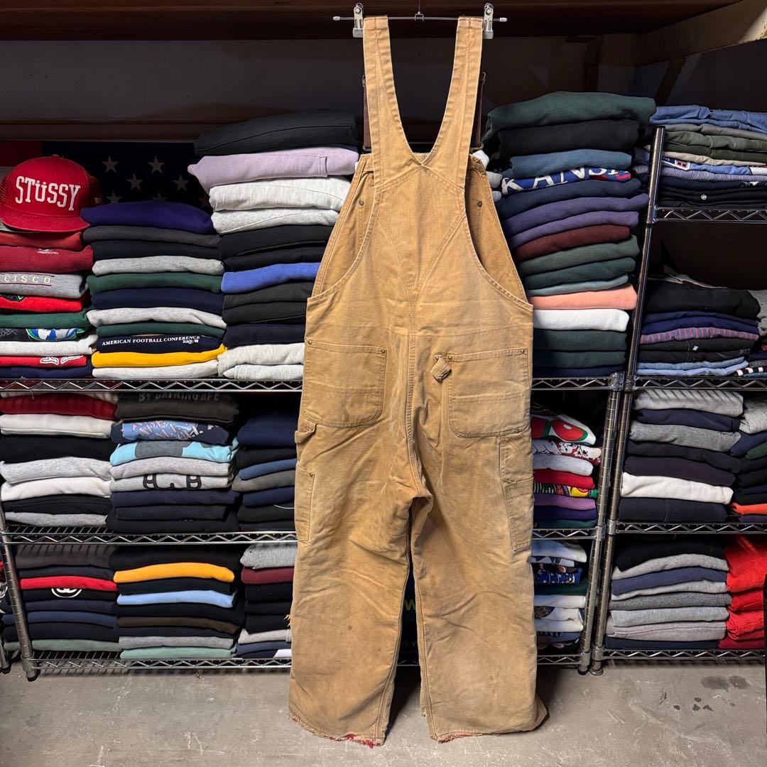 ボロ USA製 90s carhartt カーハート オーバーオール ダブルニー