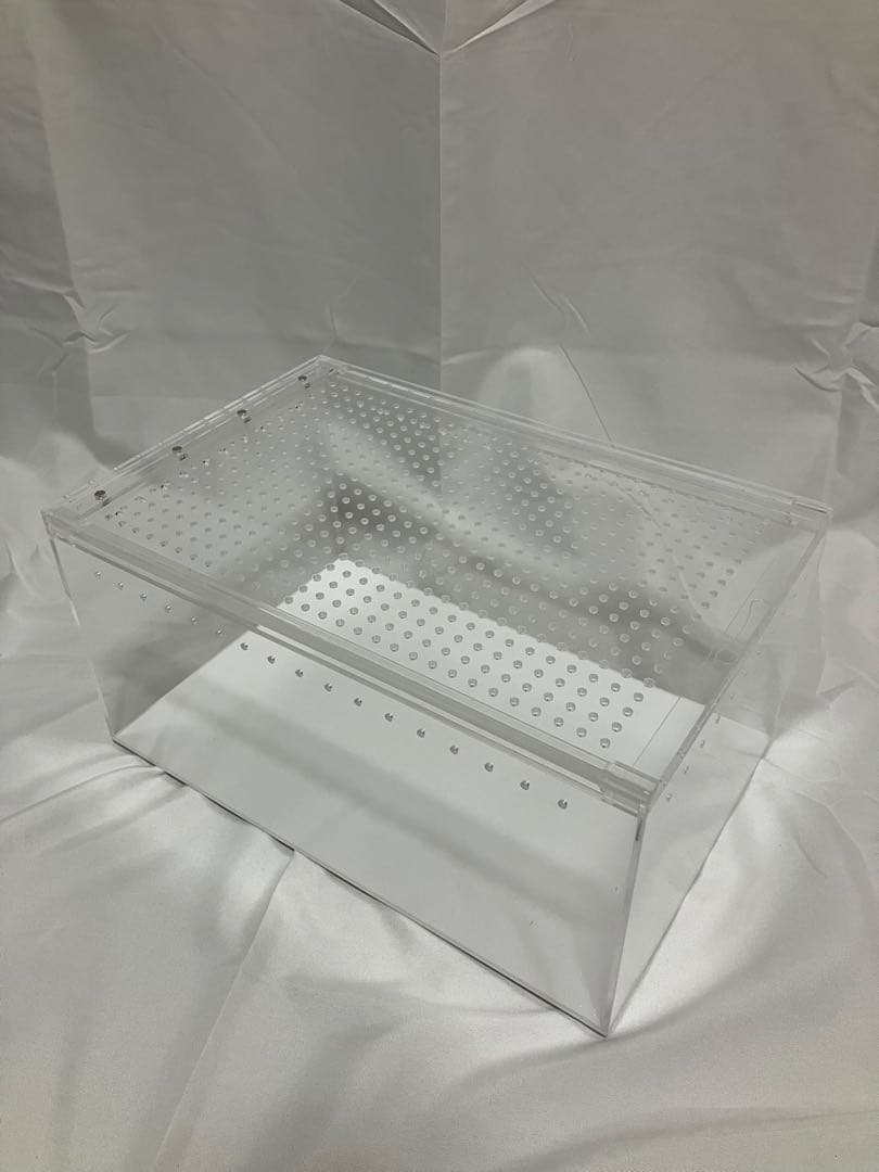 【5box】30×20×15 白底 レプタイルボックス同等　マグネット アクリル