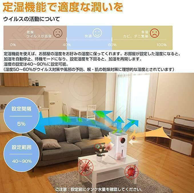 大特価♥️ 加湿器 気化式 大容量 12L 7～17畳対応 静音 省エネ