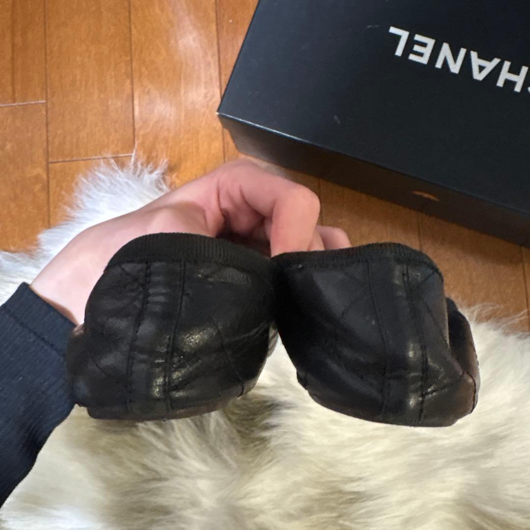 CHANEL カンボンライン　フラットシューズ　バレエシューズ　35