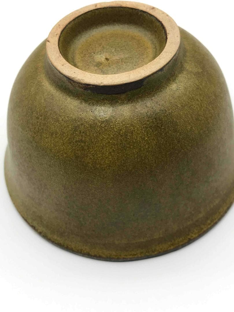 清時代　茶末釉茶碗　茶碗　湯呑　古染付　茶道具　旧家蔵出し(D-64)