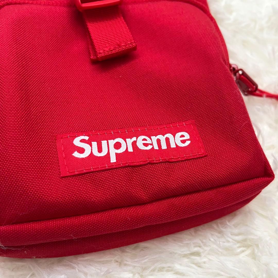 極美品✨ supreme ショルダーバッグ レッド ボックスロゴ 正規品 即発送