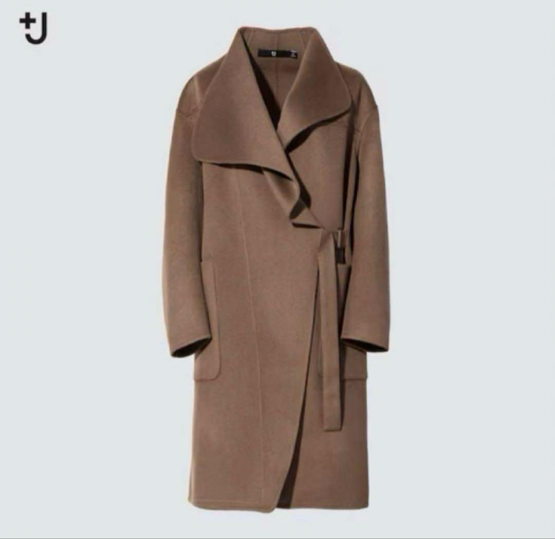 ユニクロ　UNIQLO ジルサンダー　+J カシミヤブレンドノーカラーコート