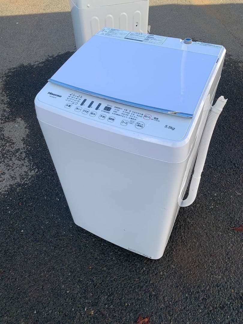 ①✅Hisense 電気洗濯機✅ ✅HW-G55A-W✅送料設置無料