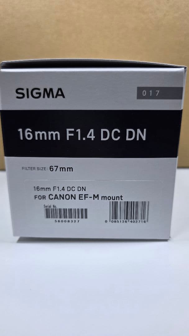 SIGMA Contemporary 16mm F1.4 DC DN EF-M用