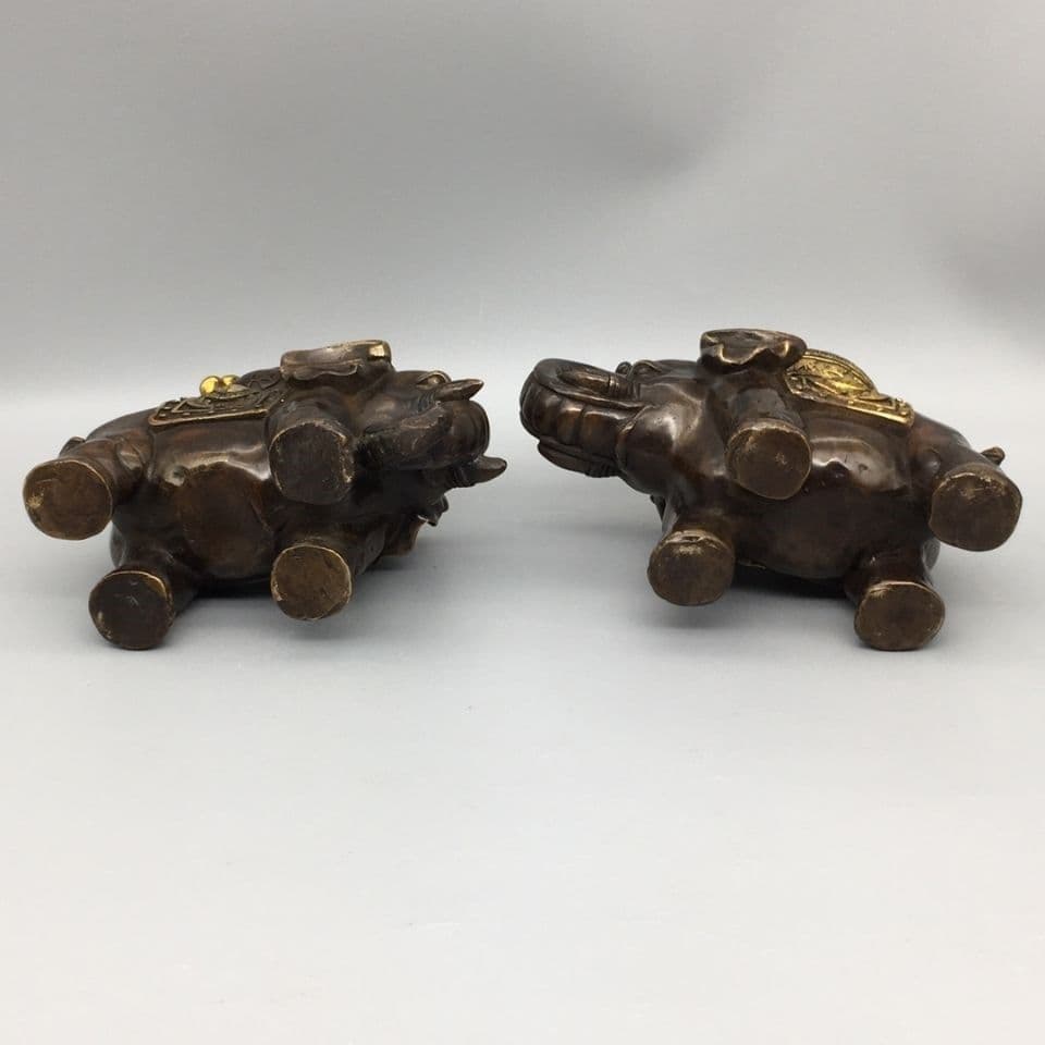 銅製 象 開運 風水 招財 置物 工芸品 装飾品